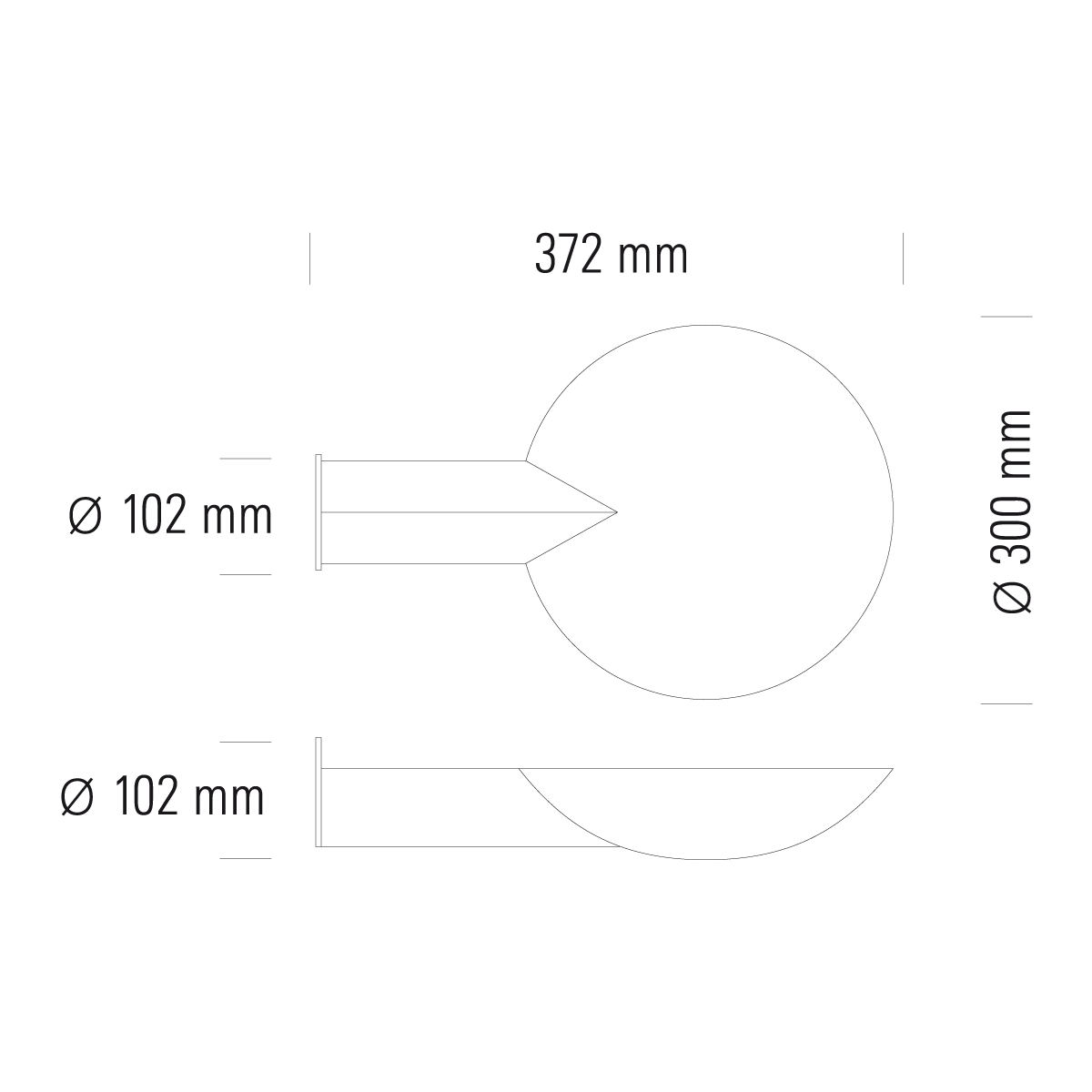 TECNOLUMEN Bauhaus Vegglampi - Image 2