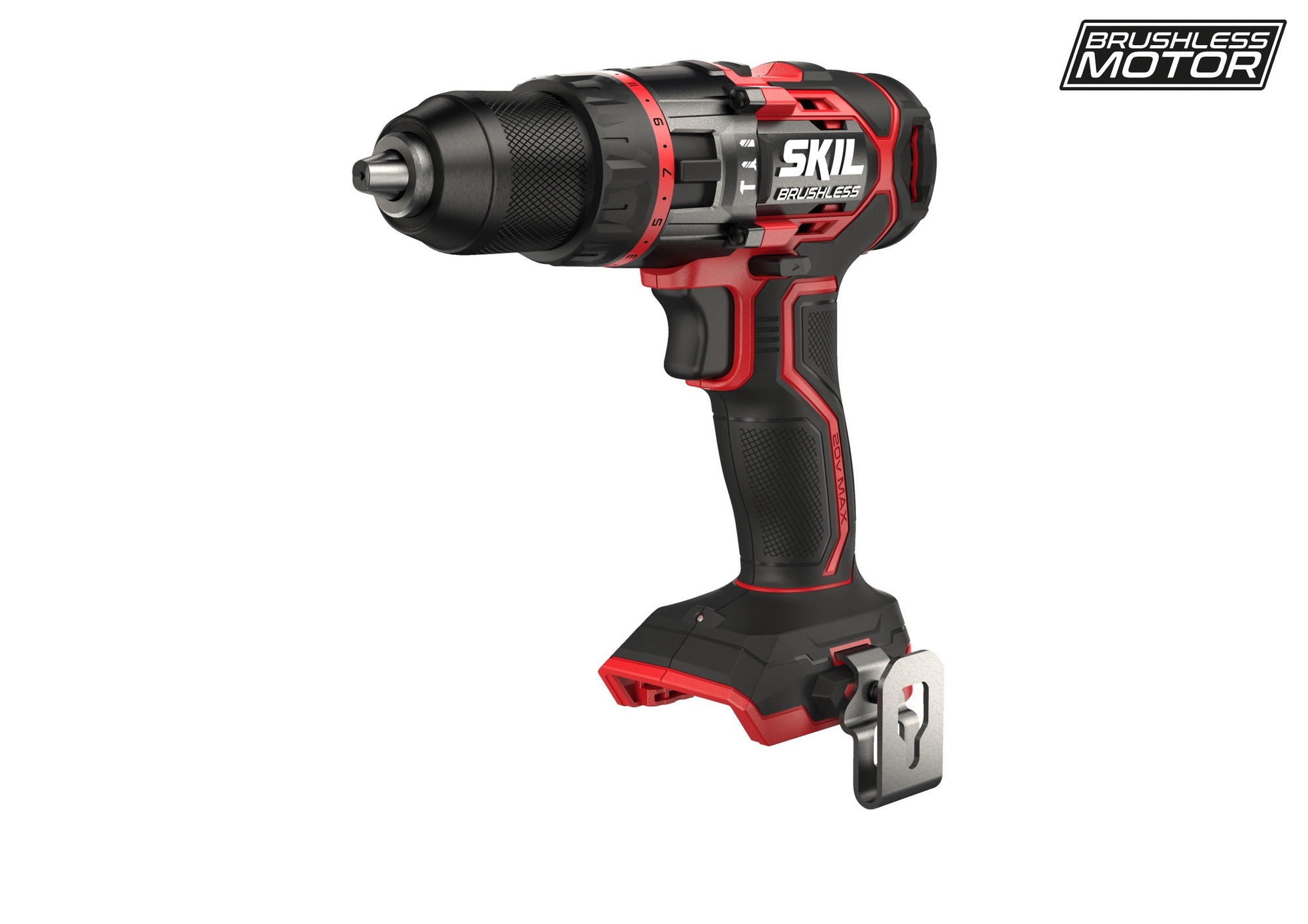 SKIL RED Höggborvél Hleðslu 20V Max 3070CA Kolalaus Mótor -STAKUR/ÁN RAFHL+HLEÐSLUTÆKIS-