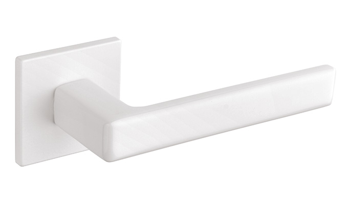 TUPAI Hurðarhandfang 3095 5SQ Hvítt Pearl (152) fyrir Þýskar læsingar