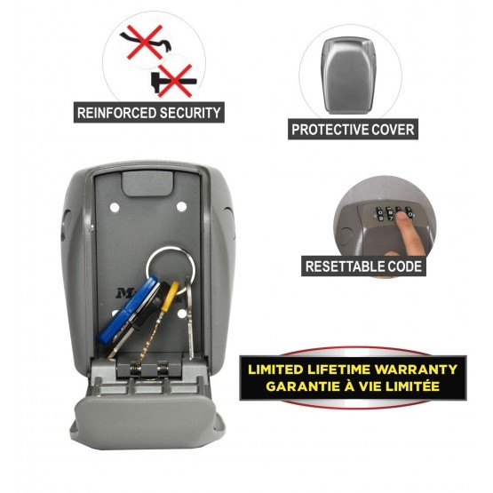 MASTER LOCK Lyklabox Öryggis Security 13,2x10,5x4,3cm 5412EURD - Image 5