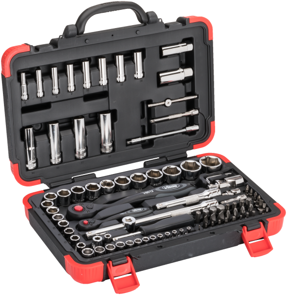 VIGOR Topplyklasett 1/2" 1/4" 94 stk V1706N