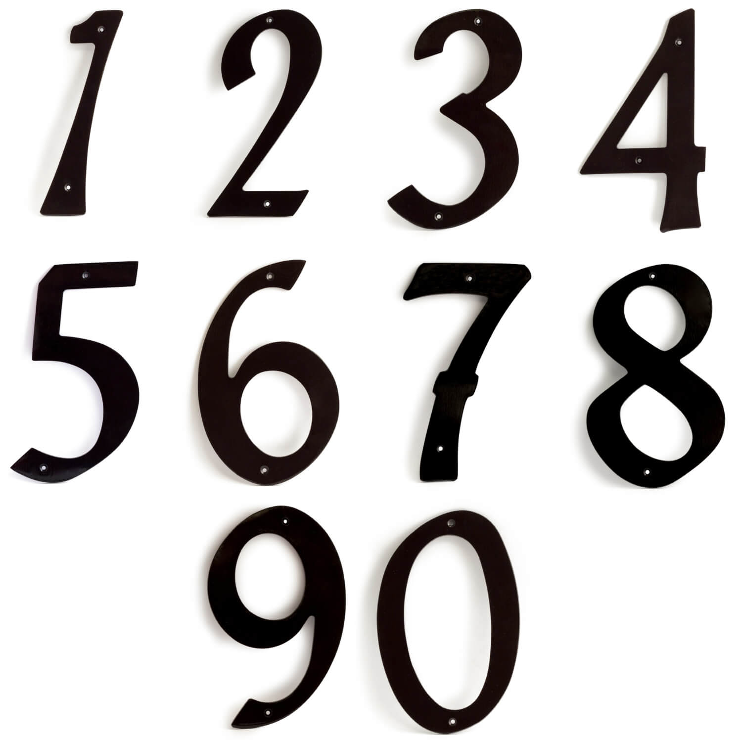 SIBES Húsnúmer nr 2 573 B1 Svart 205mm