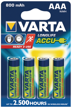 VARTA Hleðslurafhlöður AAA 800mAh 4 stk