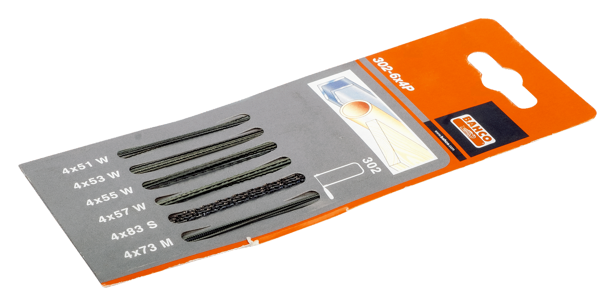 BAHCO Sagarblöð f.302 tifsög MIX 302-6X4P