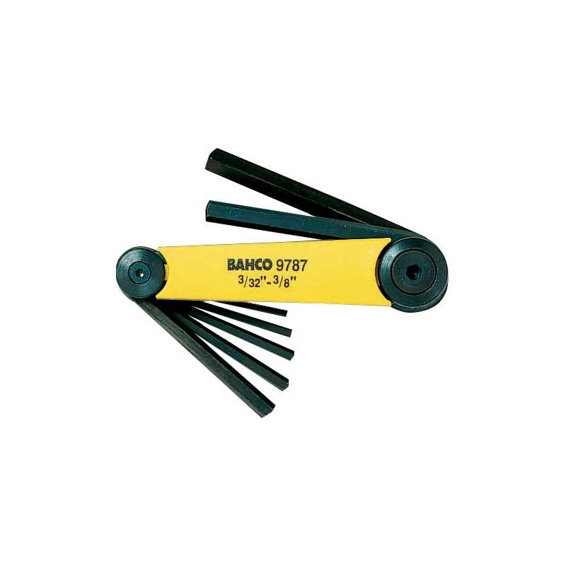 BAHCO Sexkant Lyklasett tommur 3/32-3/8 BE-9787