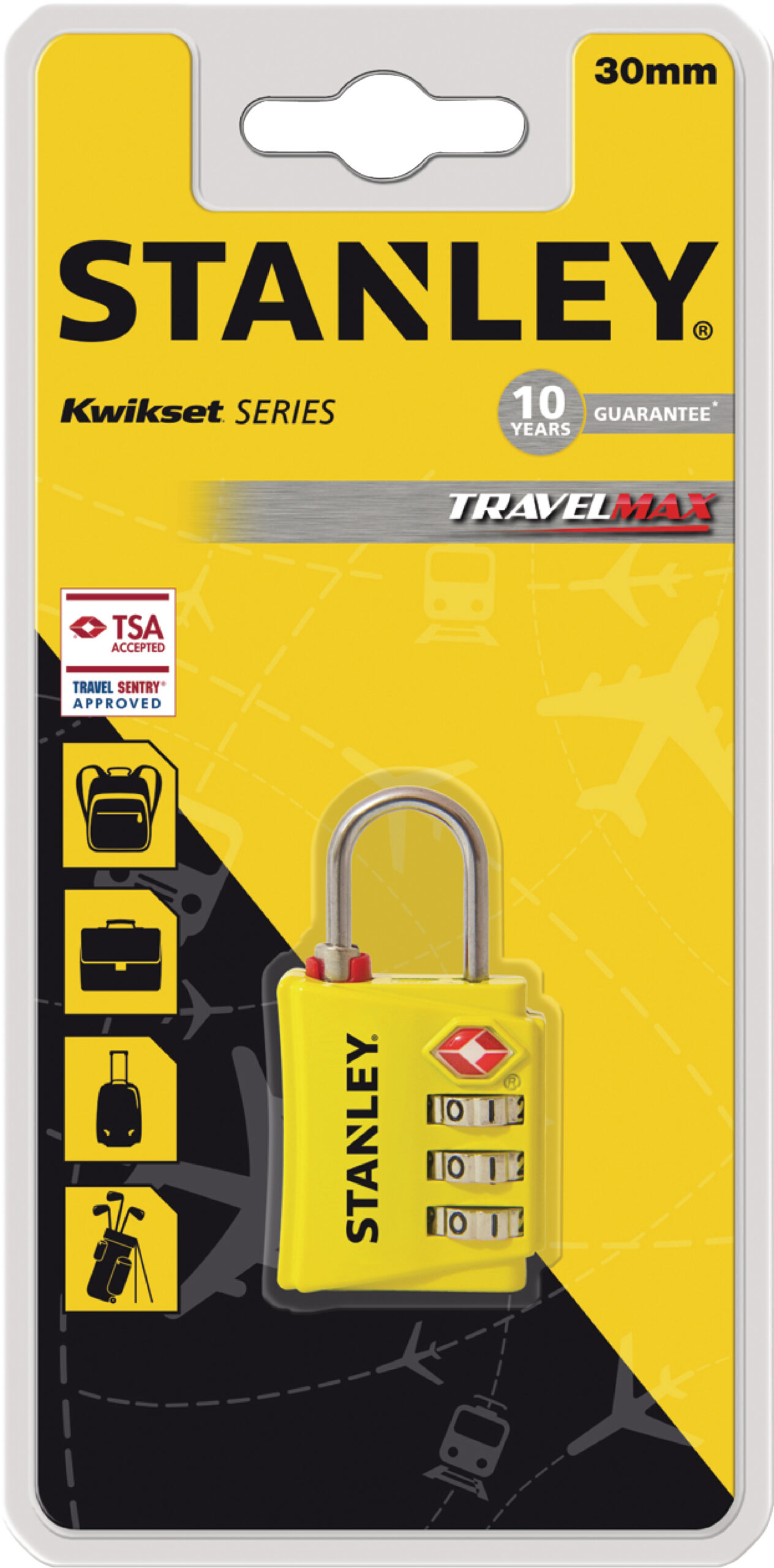 STANLEY Talnalás 30mm 3 Tölu TSA Samþykktur USA Gulur