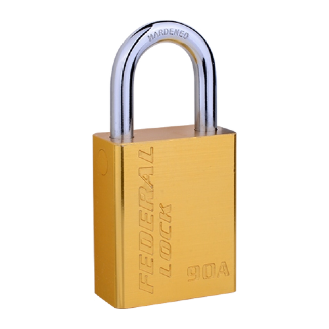 FEDERAL Hengilás 38mm Ál Gull 90AS-GOLD Ryðfrír kengur B:38mm H:46mm 6mm kengur 25mm