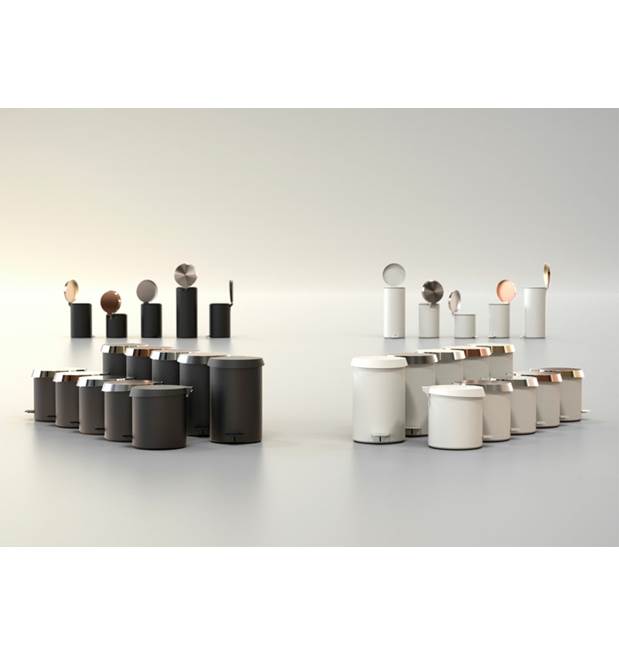 FROST Ruslafata Hvít með ryðfríu loki SMALL N3001-BW - Image 3