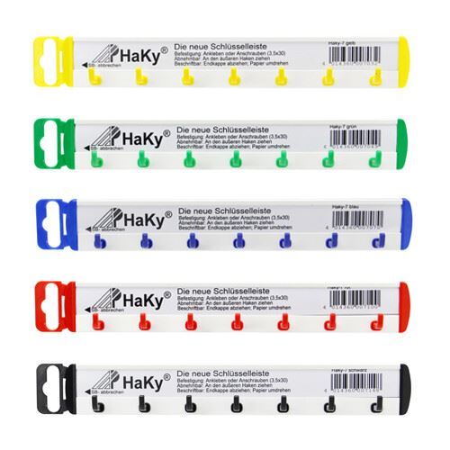 PAULAT Lyklahengi Haky 6 krókar mismunandi litir