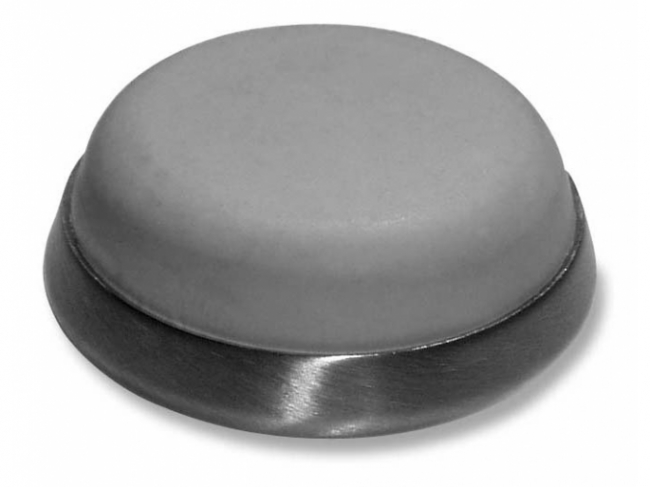 LINE 18 Hurðarstoppari Q40mm Ryðfrítt Stál með gúmmí