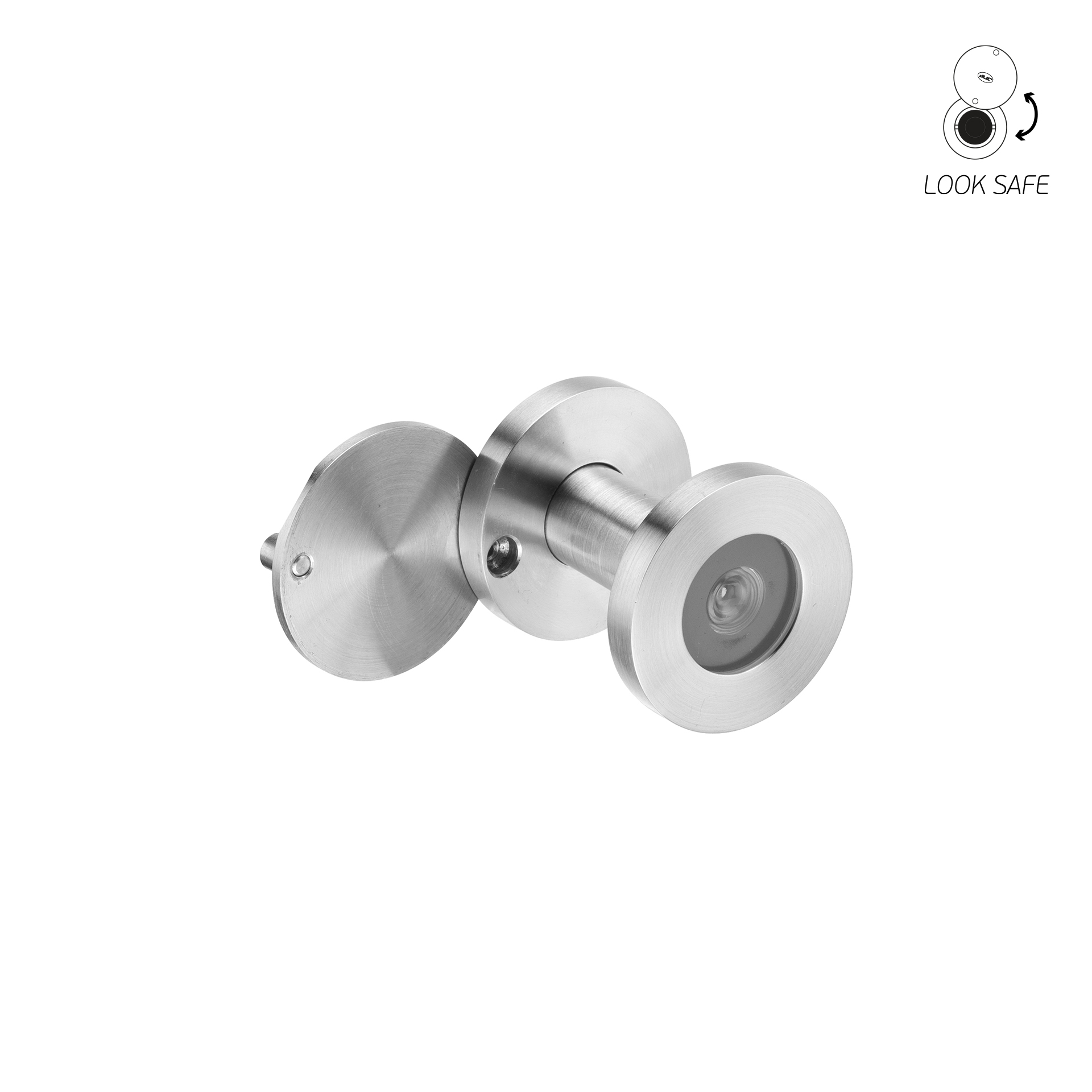 JNF Gægjugat Ryðfr 35-50mm hurðarþykkt IN23010