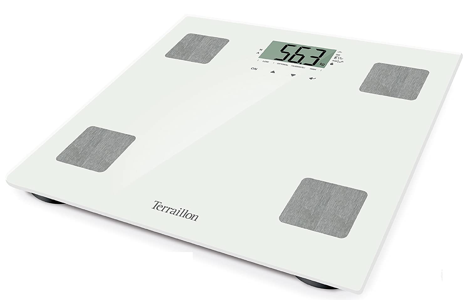 TERRAILLON FITNESS WHITE Baðvog stafræn