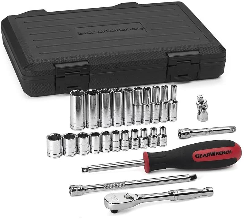 GEARWRENCH Topplyklasett 1/4" 26 stk SAE