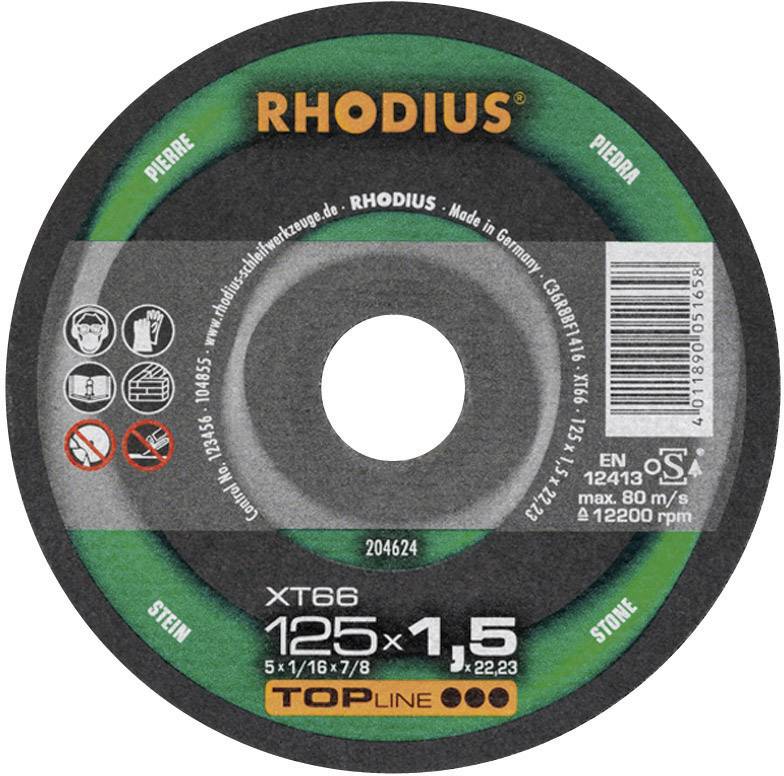 RHODIUS Skurðarskífa 125x1.5 Stein Top Pro Flöt