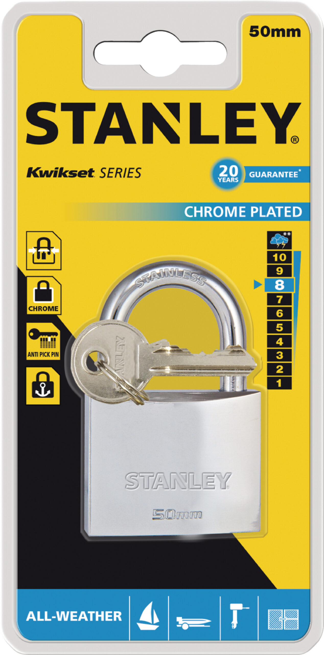 STANLEY Hengilás 50mm MARINE