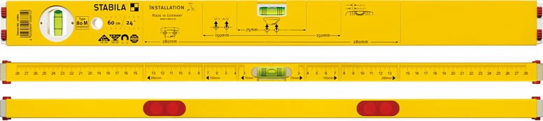 STABILA Hallamál 80M 100cm 16882 Pípara