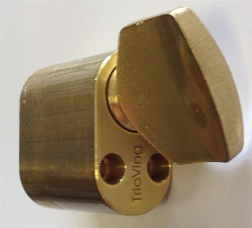 ASSA ABLOY (Trio Ving) Snerilsylinder 32mm Messing fyrir ASSA