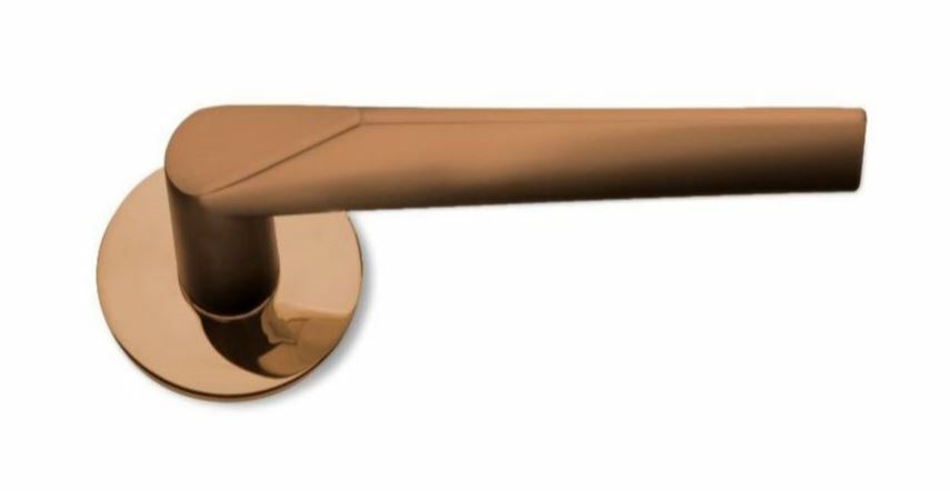 RANDI Hurðarhandfang Komé Kopar PVD fyrir ASSA/Boda læsingar