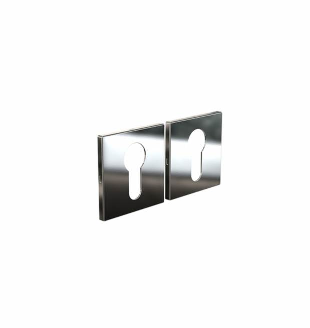 FROST Sylinderskilti PZ DIN Kube 3001 Ryðfr Glans f.Þýskar og Boda læsingar