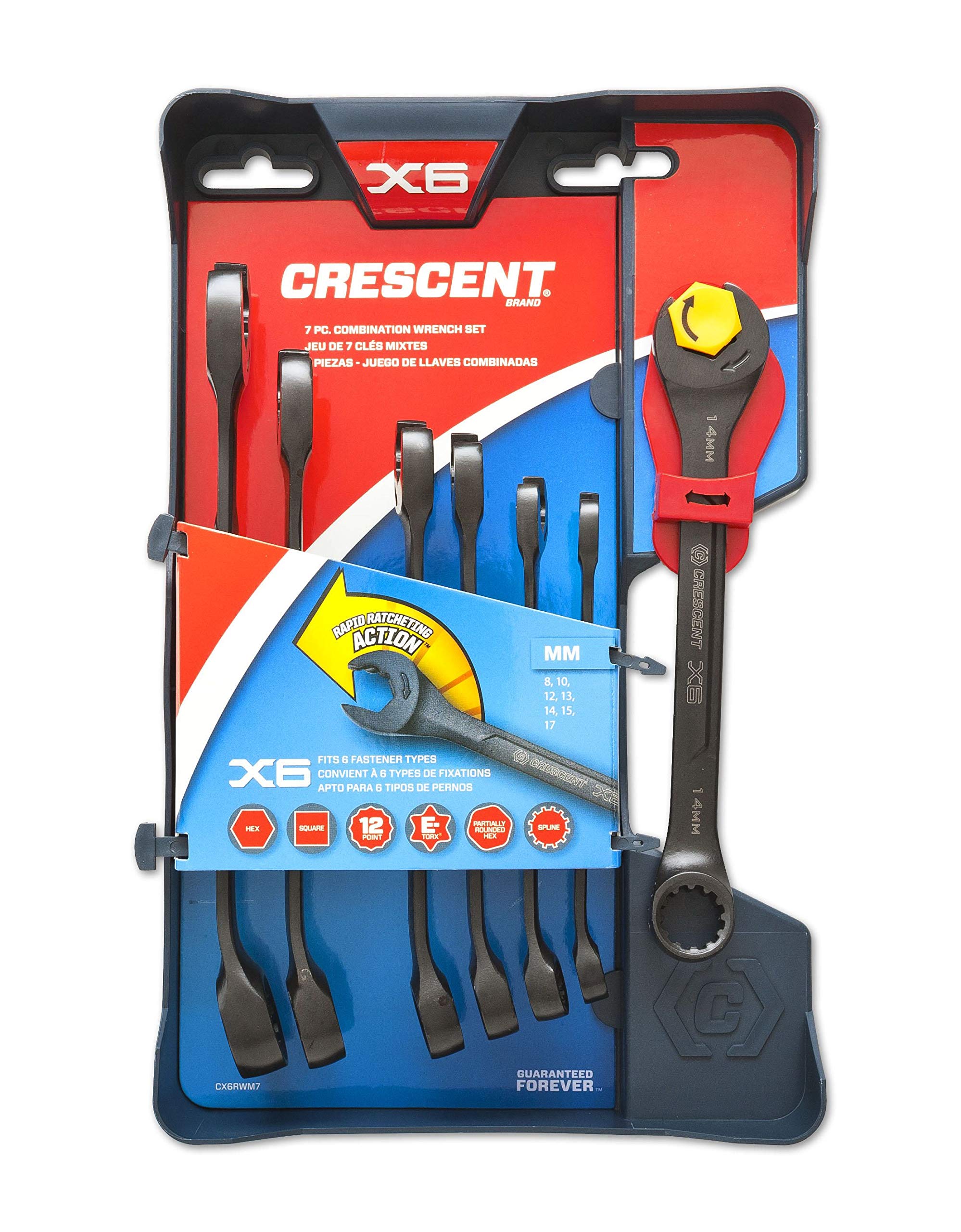 CRESCENT Skralllyklasett 7 stk X6 mm