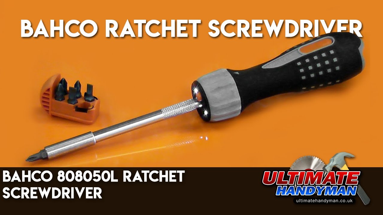 BAHCO Skrúfjárn Skrall með bitum 6 stk og ljósi 808050L - Image 2