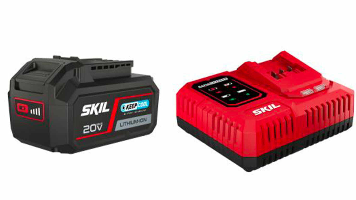 SKIL RED Hleðslutæki+Rafhlaða 20V Max 4.0Ah 3111A