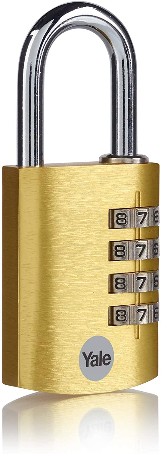 YALE Talnalás 38mm Gulllitaður YE3CB 4 tölur
