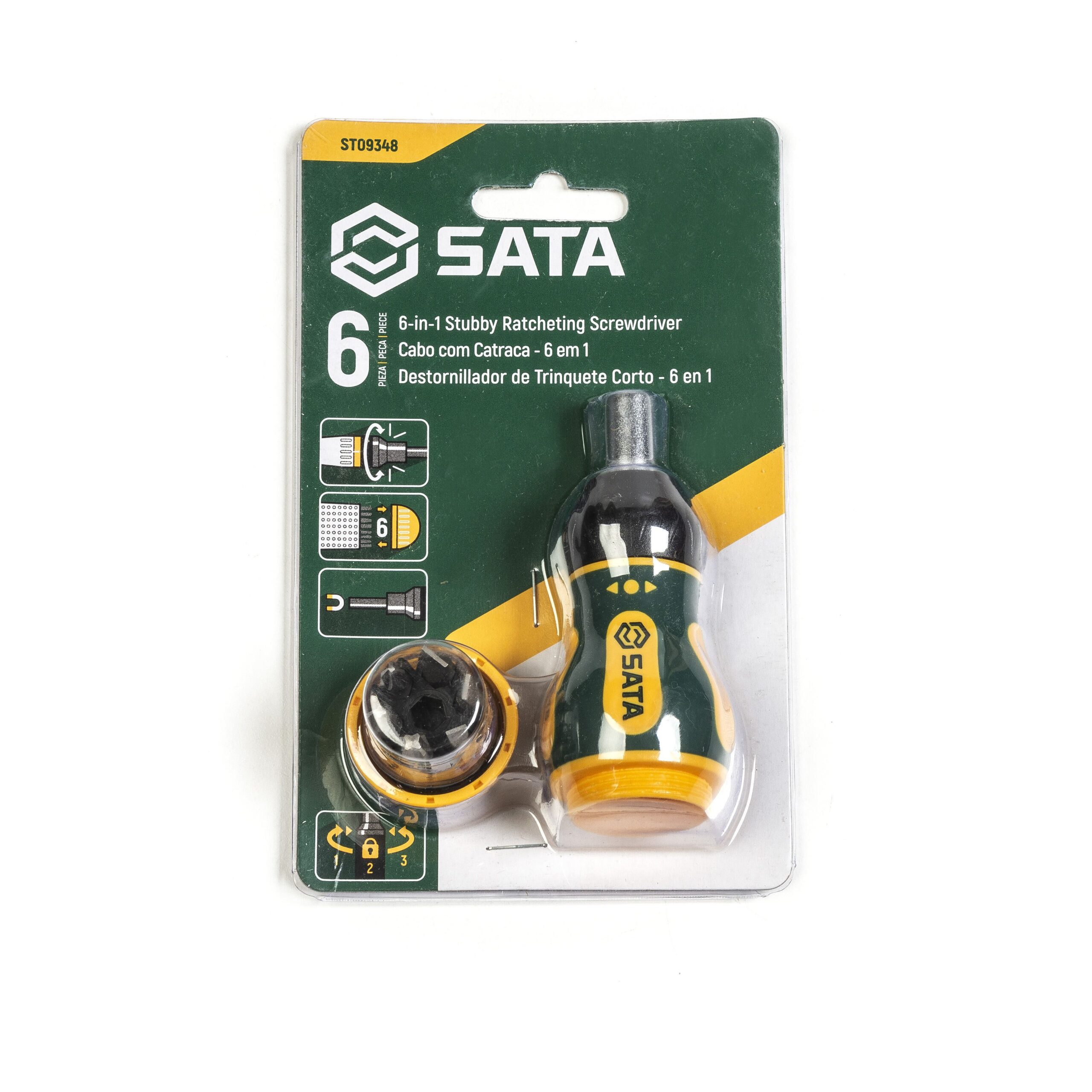 SATA Skrúfjárn Skrall Stubby ST09348 - Image 2