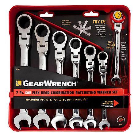GearWrench Skralllyklar Sett 7x SAE