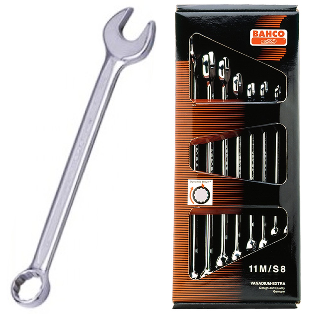 BAHCO Fastir Lyklar Sett Langir 8 stk 11M/S8