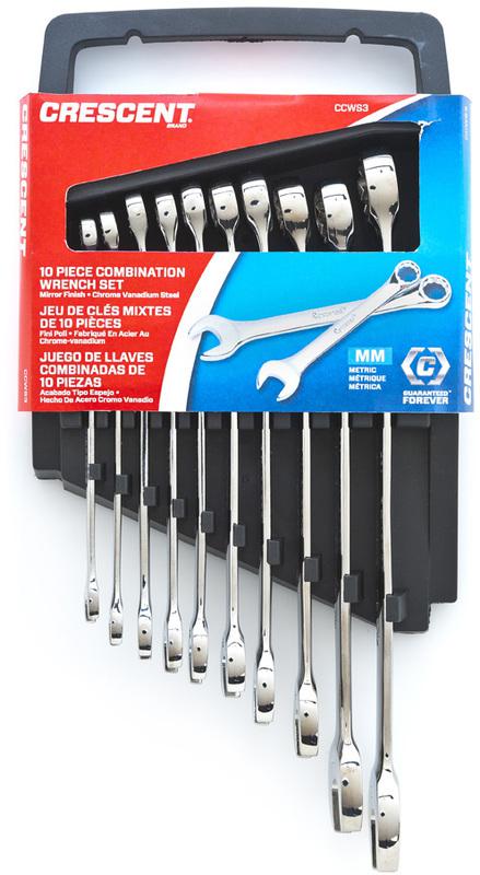 CRESCENT Fastur Lykill Sett CCWS3 10 stk MM millimetramál