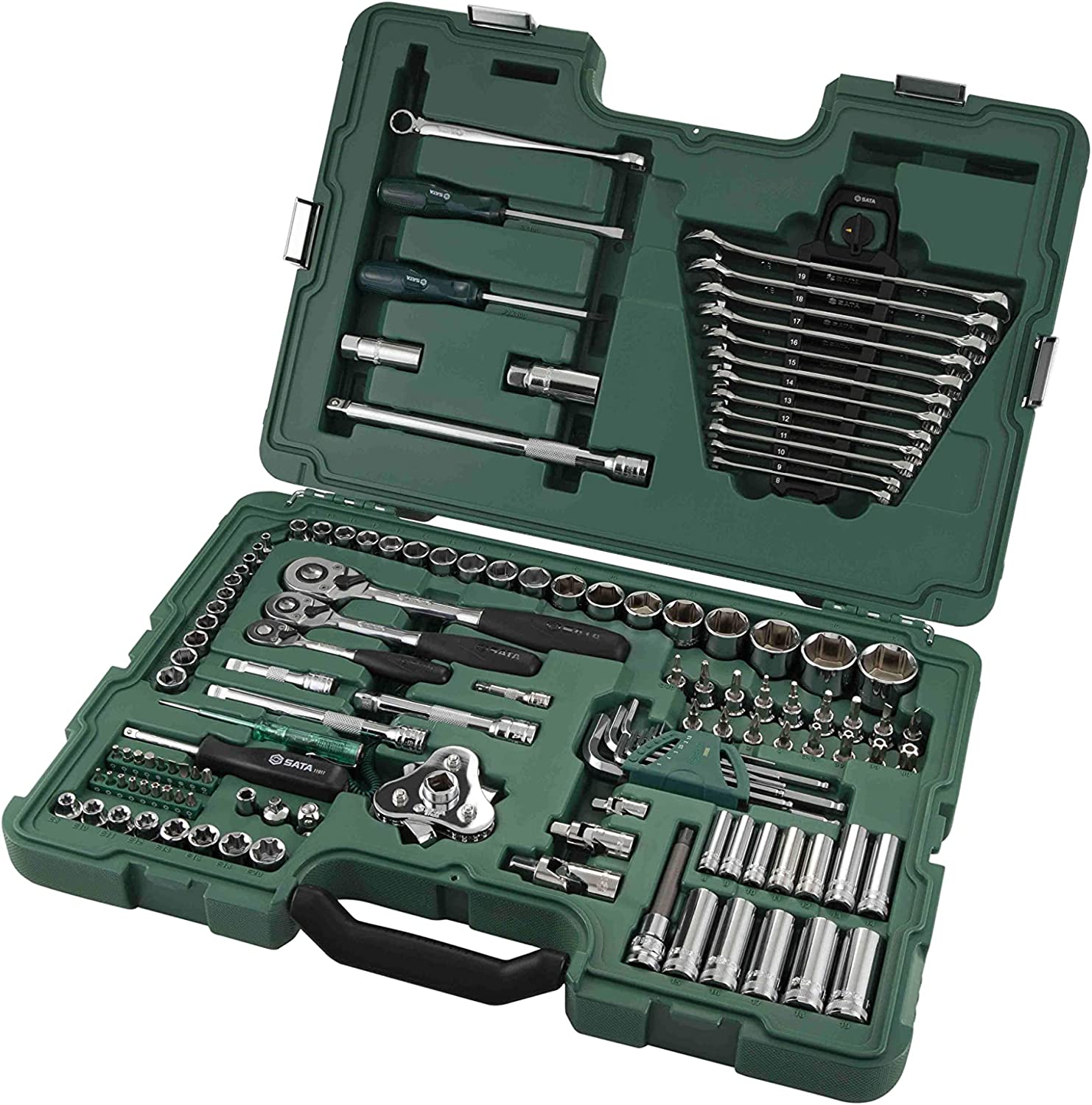 SATA Topplyklasett 128 stk 1/4",3/8",1/2" ST09014A Professional