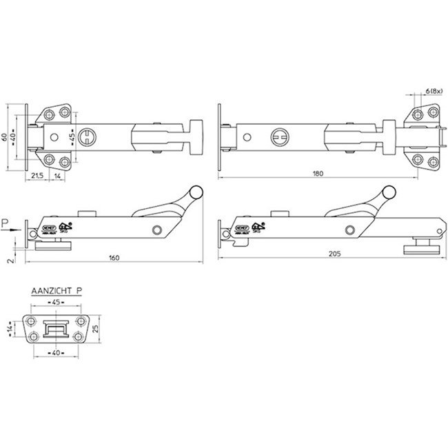 ASSA ABLOY Stormjárn flex Rf 2041/17 með lás - Image 2