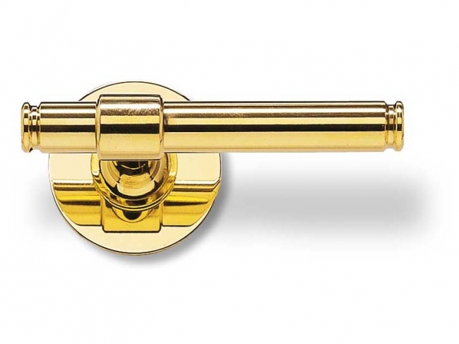 RANDI Hurðarhandfang H 14mm Glans Messing án rós CLASSIC LINE p3011.90 Hönnun: Benedicte & Poul Erik