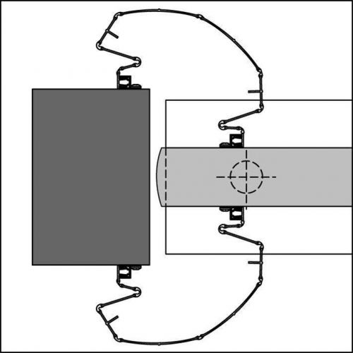 ELLEN Fingurvörn FINPROTECT+120-120 Hvít 198cm - Image 2