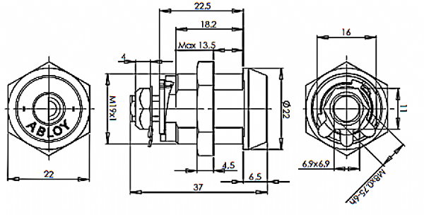 ABLOY Spaðalás fyrir spaða CL101C 37mm -án spaða- - Image 2