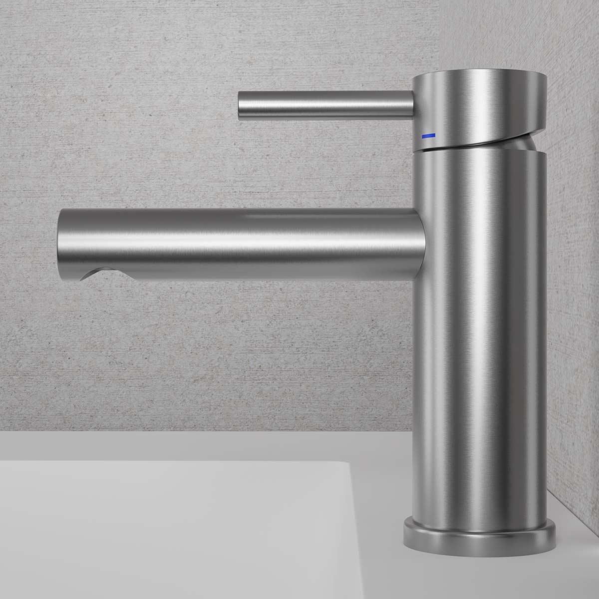 PRIMY Steel Clear Baðherbergisblöndunartæki