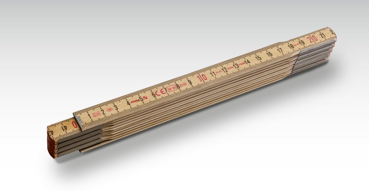 Stabila Tommustokkur 1 metra Tré (6 fellur) 18206