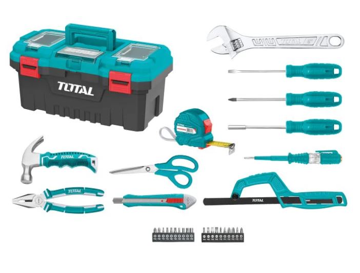 TOTAL Taska með verkfærum 32 verkfæri 40594