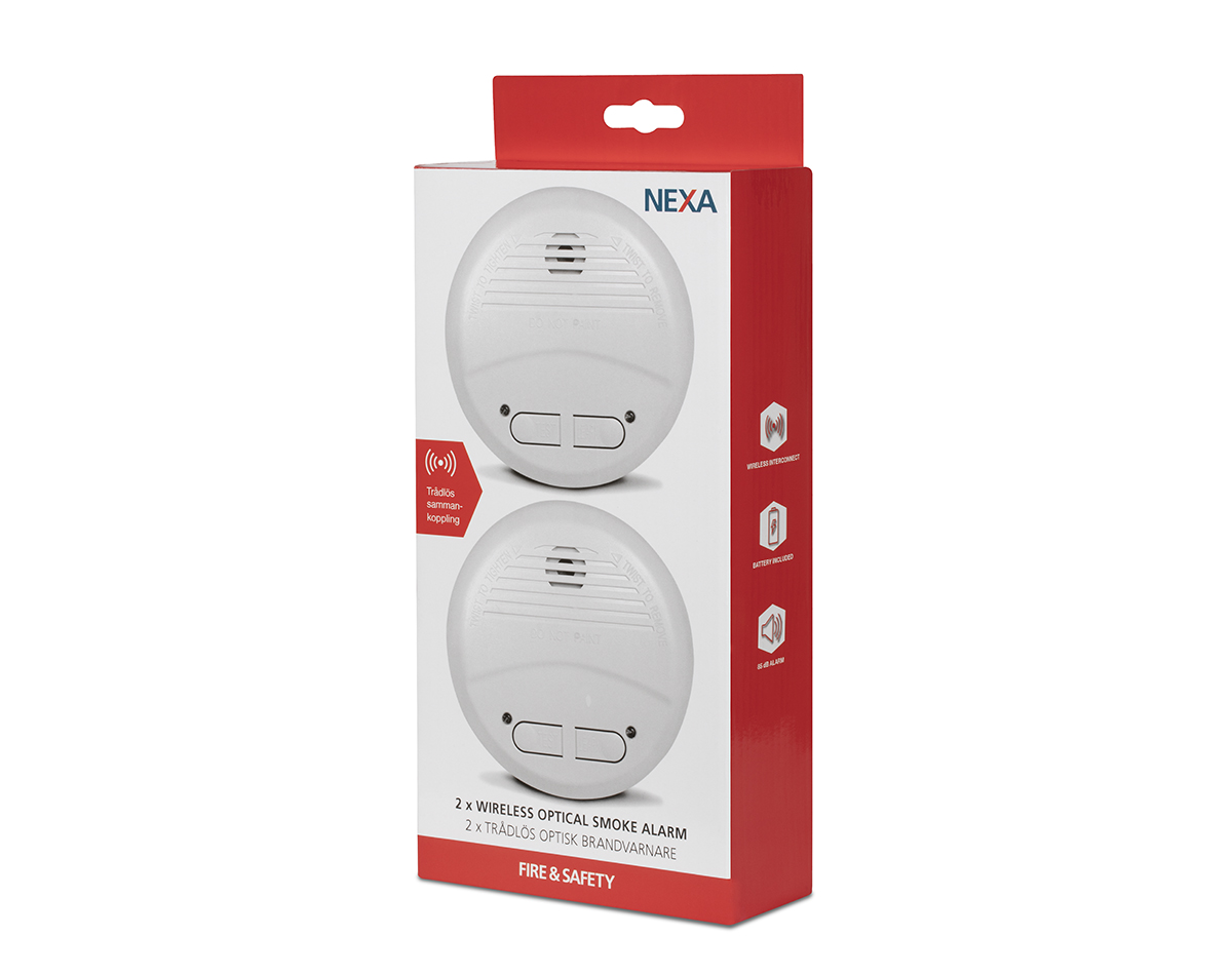Nexa Reykskynjari Optískur Þráðlaus 2stk - Image 3