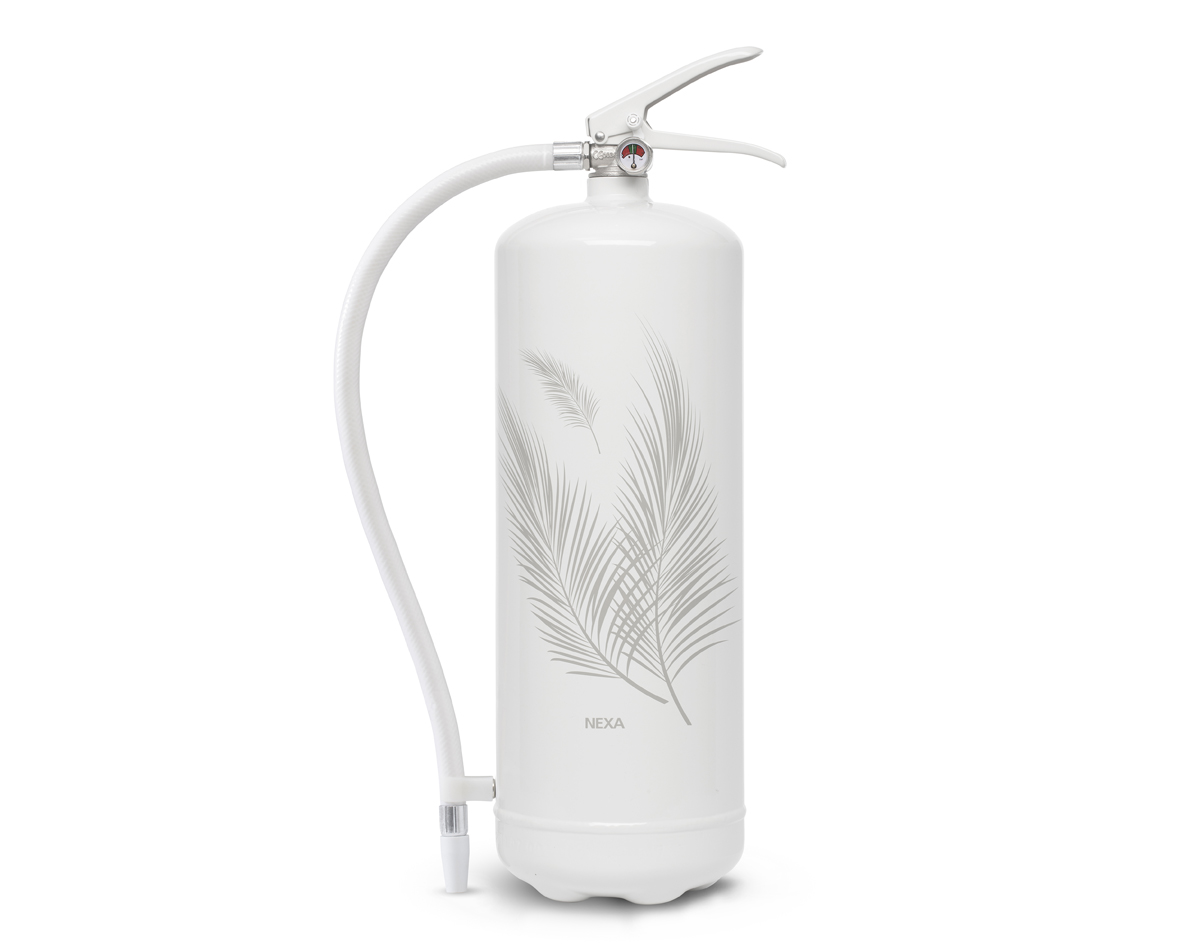 Nexa Design Line slökkvitæki 6 kg duft hvítt/mynst