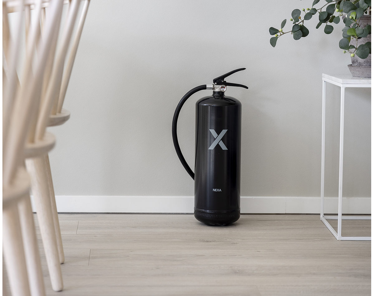 Nexa Design Line slökkvitæki 6 kg duft Svart