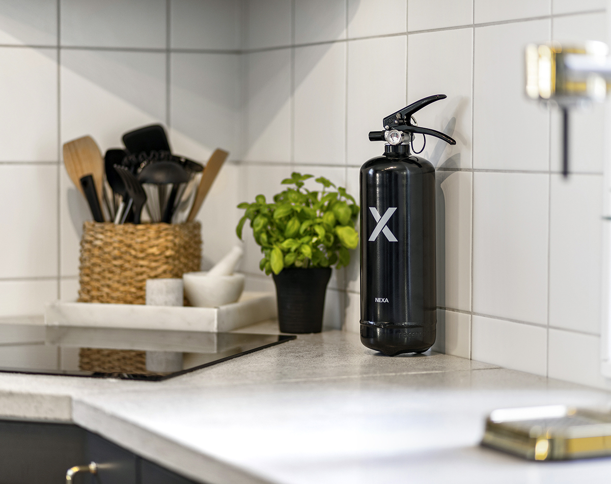 NEXA Design Line Slökkvitæki 2 kg duft Svart - Image 2