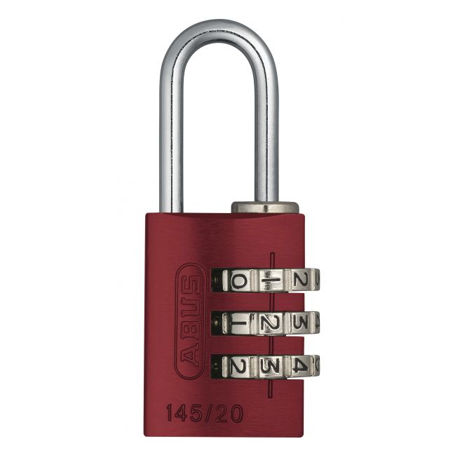 ABUS Talnalás Rauður 20mm 3 tölur 145/20