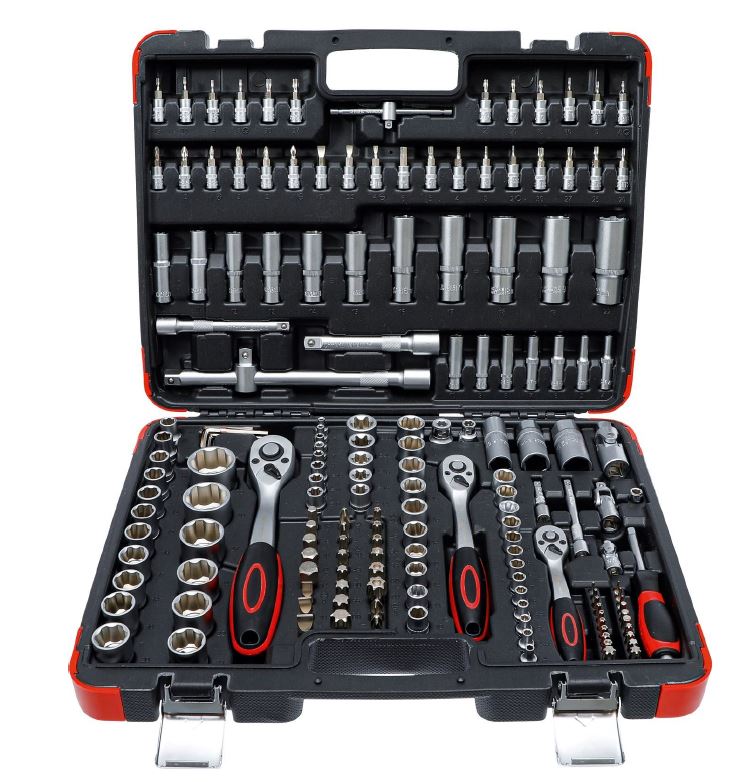 BGS DIY Topplyklasett/Verkfærasett 172 stk