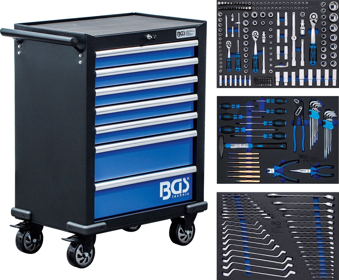 BGS Verkfæravagn m. 263 verkfærum