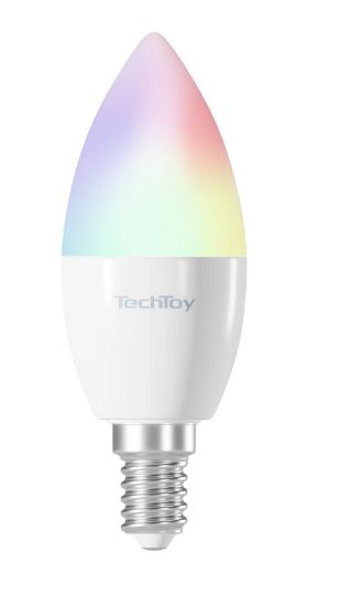Tesla snjöll ljósapera RGB 4,4W E14 TechToy
