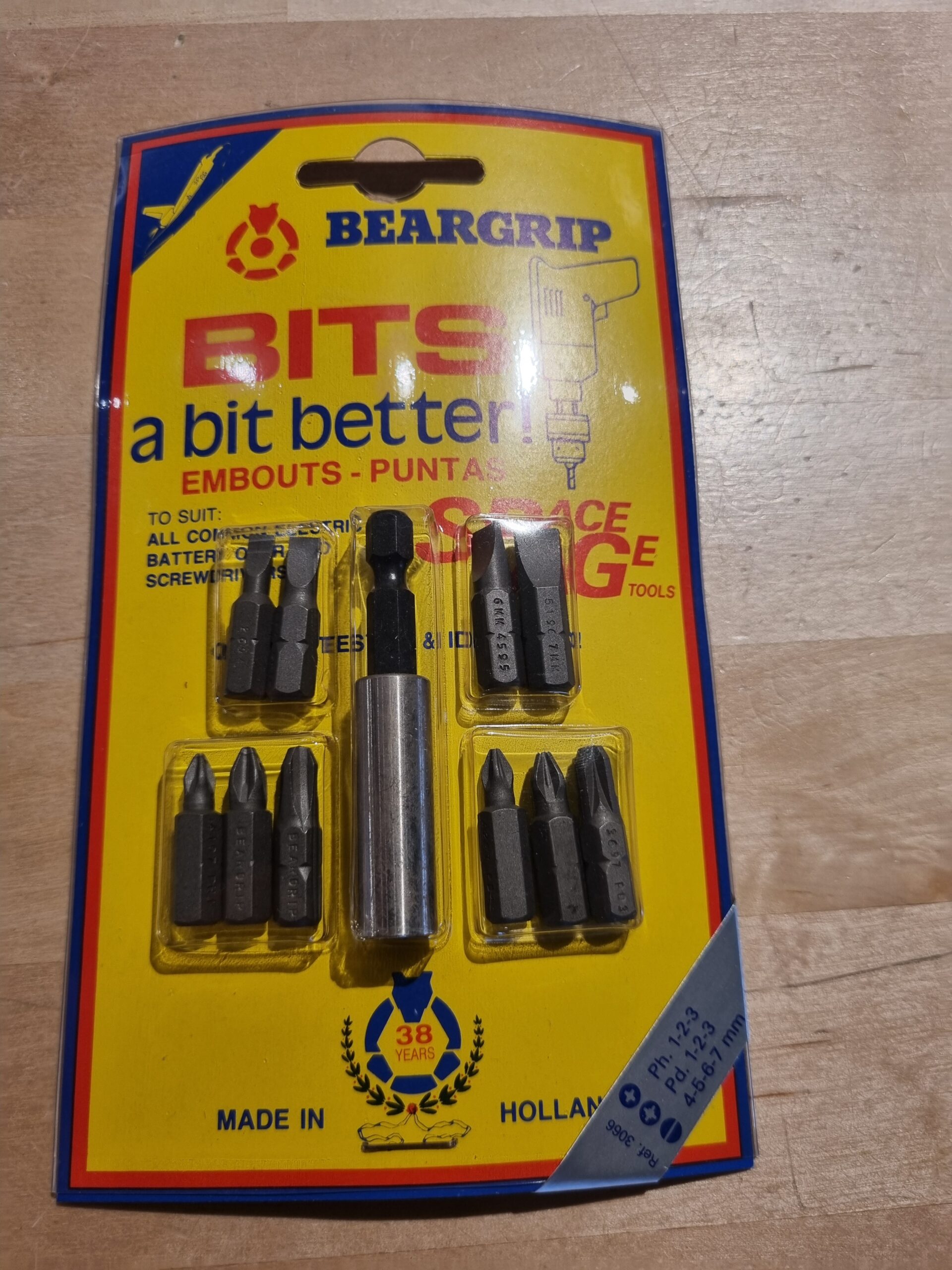Beargrip bitasett haldari 10st
