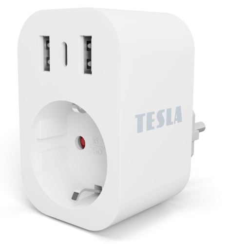 TESLA Snjöll innstunga + 3 USB