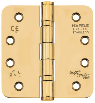 Hafele Lamir 102x102mm Messing Rúnuð PR STK